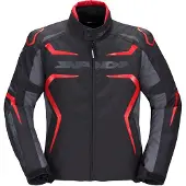 Spidi Race-Evo H2Out motortextiljas, zwart/rood, maat S