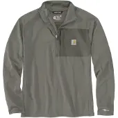 Carhartt Force Ironwood Relaxed Half-Zip Mock Neck Sweatshirt Maat