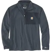 Carhartt Force Ironwood Relaxed Half-Zip Mock Neck Sweatshirt Maat