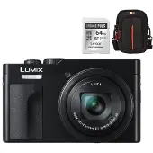 Panasonic Lumix DC-TZ99 Black + Lexar 64GB SDXC + Case Logic DCB-313