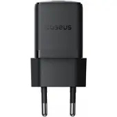 Baseus Power charger Palm 30W, 1x USB, 1x USB-C zwart