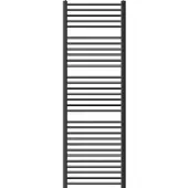 LuxeBath Elektrische badkamerradiator met verwarmingselement 1200W 600x1800 mm antraciet gebogen Zijaansluiting & thermostaat Digitaal display