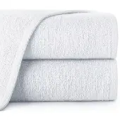 Eurofirany Zachte Katoenen Badhanddoek 50x90cm - Effen Wit