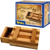 Philos puzzel schatkist houten behendigheidsspel voor kinderen en volwassenen.