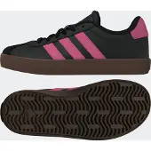 Adidas Sportswear VL Court leren sneakers - zwart/roze Jongens/Meisjes Leer - maat 34