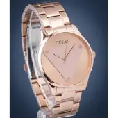 GUESS Analoog horloge 'Emblem' rose-goud
