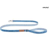 Amiplay Prestige Hondenlijn / Hondenriem - Denim - Blauw - L - Breedte: 2 cm - Lengte: 140 cm