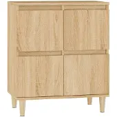 vidaXL Dressoir 60x35x70 cm bewerkt hout sonoma eikenkleurig