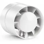 Imp buisventilator 125 mm basic wit