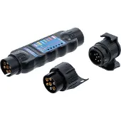 Bgs 2171 Tester voor de elektrische installatie van aanhangwagens/trekhaanrichtingen, 7- of 13-polig