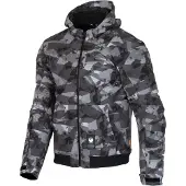 Merlin Torque D3O Waterdichte Grijs Camouflage Motor Zip Hoodie Maat 3XL