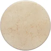 vidaXL Tafelblad Ø50x2,5 cm marmer crèmekleurig