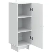 vidaXL Dressoir Wit 33 x 34,5 x 90 cm Bewerkt hout