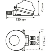 PLASTIMO Aluminium Foot Pump Goud 10 mm