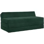 vidaXL Vouwbare Sofa Bed Donkergroen 120 x 60 x 49 cm Stof