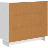 vidaXL Dressoir Wit 89 x 34,5 x 80 cm Bewerkt hout