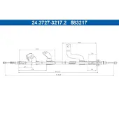 Ate 24.3727-3217.2 Handremkabel