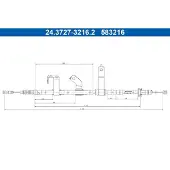 Ate 24.3727-3216.2 Handremkabel