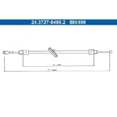 Ate 24.3727-0499.2 Handremkabel