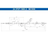 Ate 24.3727-1980.2 Handremkabel
