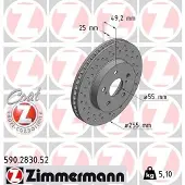 ZIMMERMANN 590.2830.52 Remschijf
