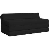 vidaXL Vouwbare Sofa Bed Zwart 120 x 60 x 49 cm Stof