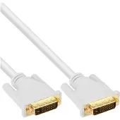 InLine DVI-D Dual Link monitor kabel - verguld / wit - 2 meter