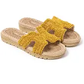 Brasileras Huisschoenen 'Braida' mosterd