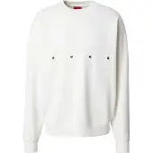 HUGO Sweatshirt 'Darislong' zwart / natuurwit