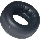 665 Leather - Neopreen Cockring - Zwart 40 mm