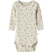 Lil´ Atelier Baby Rompers Nbfgago Ls Slim Body Lil Noos - Ecru - Maat 80