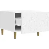vidaXL Salontafel, wit, 50 x 49 x 40 cm, houtvezel