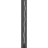 JUST LIGHT LED-vloerlamp Wave, zwart, Woon-/ Eetkamer, metaal, Modern, LED vloerlamp