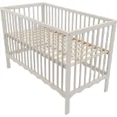 MamaLoes Luno Wave Wit 60 x 120 cm Ledikant