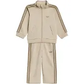 Adidas Joggingpak 'Firebird' beige / olijfgroen