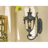 ELSTEAD Buitenverlichting , Philadelphia, dimbare, Brons / Oudmessing, Glas, Landhuis / Rustiek
