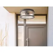 Kichler LED Plafond Buitenlamp Ashland Bay | 1X E27 Max 60W | IP44 | Dimbaar | Weathered Zinc