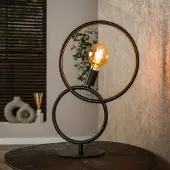 Lyora Design tafellamp Loop zwart - 1x E27