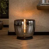 Lyora Vloerlamp smoke glas UP Ø 48cm - 41cm hoog