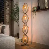 Lyora 4 Lichts Zand Vloerlamp Turn E27 Ø 40cm
