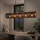 Lyora Horizontale gaas hanglamp Tubon 120cm - 5x E27