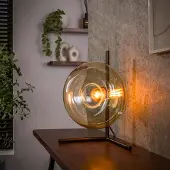 Lyora Glazen tafellamp Soll Ø 27cm - amber glas