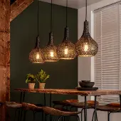 Lyora 4L hanglamp Armor 4x Ø 25cm