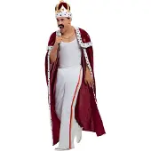 Smiffys Kostuum -M- Queen Deluxe Royal Rood