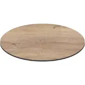 Oviala - Ronde HPL tuintafel 70 cm naturel eiken - Opera