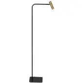 Steinhauer Vloerlamp Lumo 4607BR - slanke leeslamp in zwart met brons