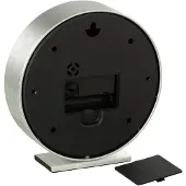 J-Line klok Wereldkaart - glas - wit/zwart - 2 stuks