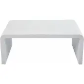 Oviala - Tuinsalontafel 100 cm lang met een gladde betonlook - Rhodes