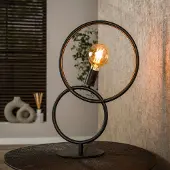 Lyora Design tafellamp Loop zwart - 1x E27