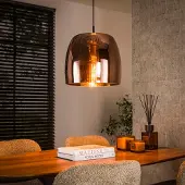 Lyora Glazen hanglamp Drift Ø 35cm - koper glas
